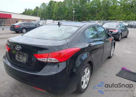2012 Hyundai Elantra Gls from USA, damaged, VIN 5NPDH4AE7CH141506